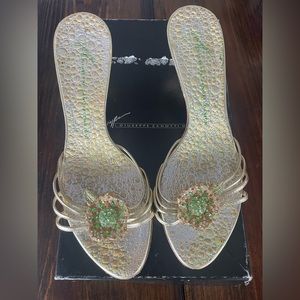 Fabulous crystal kitten slides from Giuseppe Zanotti